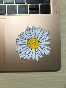 Daisy Vinyl Sticker/Flower Sticker/Laptop sticker/Water bottle sticker/Coffee mug sticker/Pretty sticker