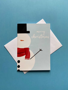 Snowman Christmas Card/Christmas Cards/Merry Christmas