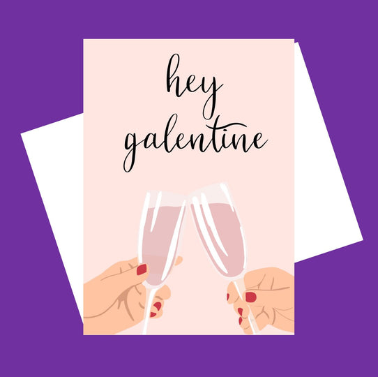 Galentine’s Card/Valentines day card/card for friend/girl card