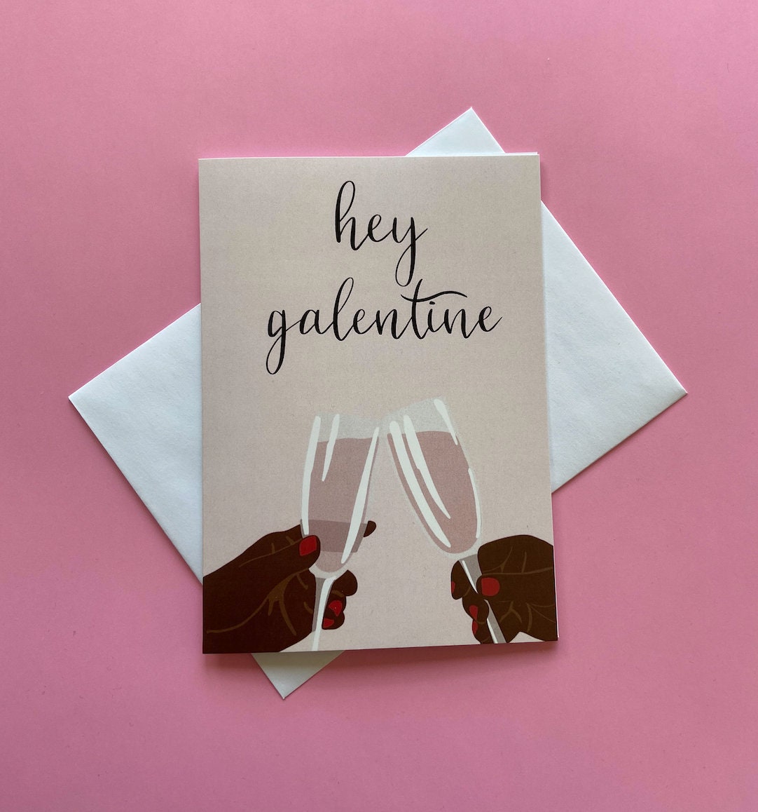 Galentine's Card/Valentine's Day card/card for friend/girl card