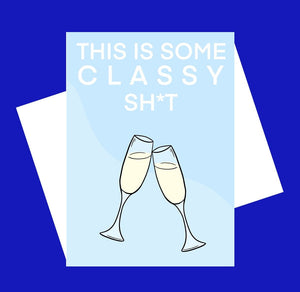 Funny Engagement card/Champagne engagement card/Congratulations on your engagement card